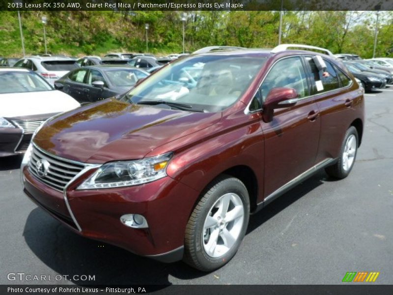 Claret Red Mica / Parchment/Espresso Birds Eye Maple 2013 Lexus RX 350 AWD