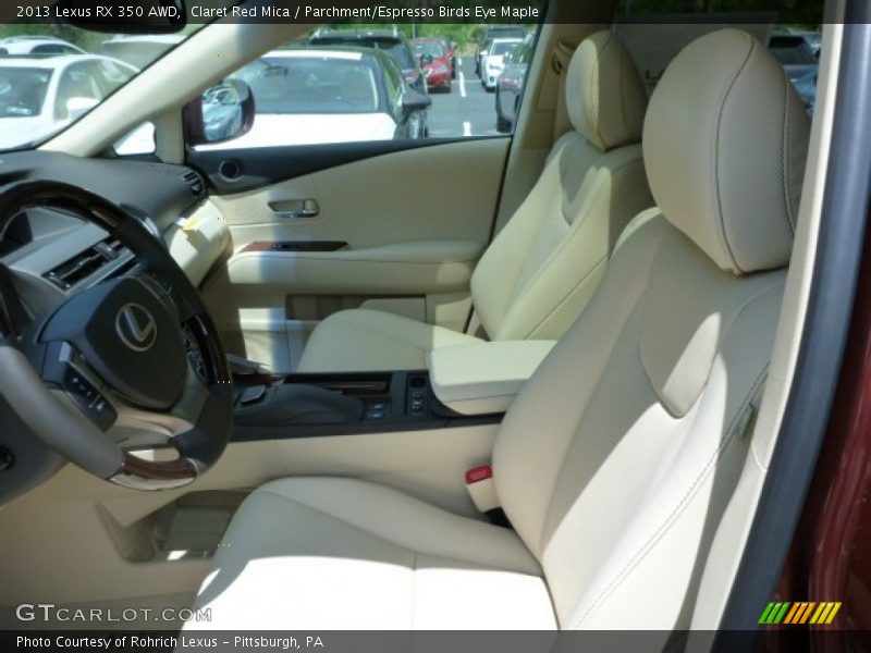 Claret Red Mica / Parchment/Espresso Birds Eye Maple 2013 Lexus RX 350 AWD