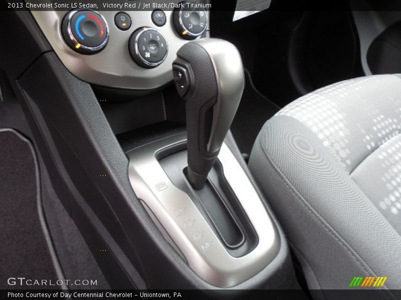 Victory Red / Jet Black/Dark Titanium 2013 Chevrolet Sonic LS Sedan