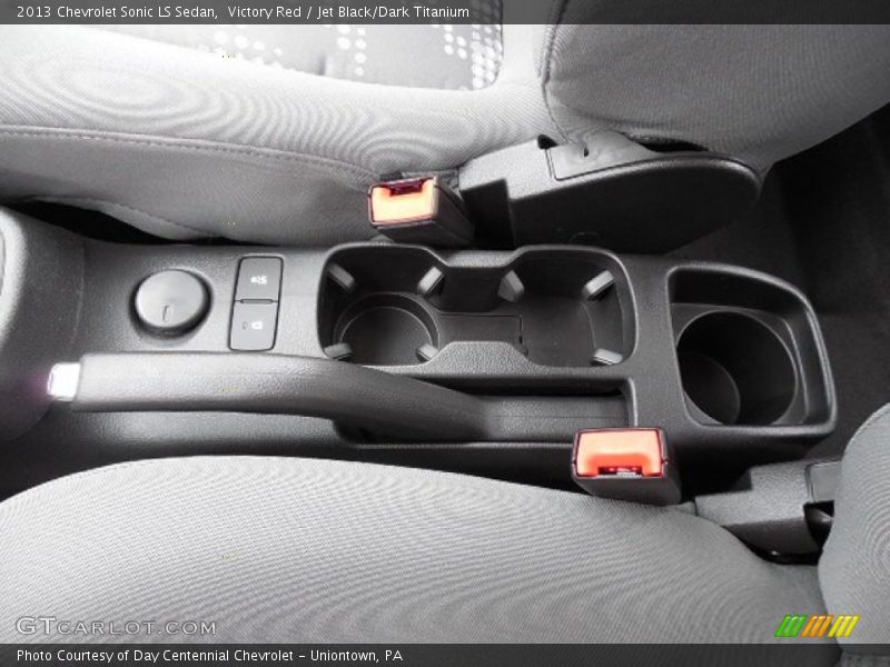Victory Red / Jet Black/Dark Titanium 2013 Chevrolet Sonic LS Sedan