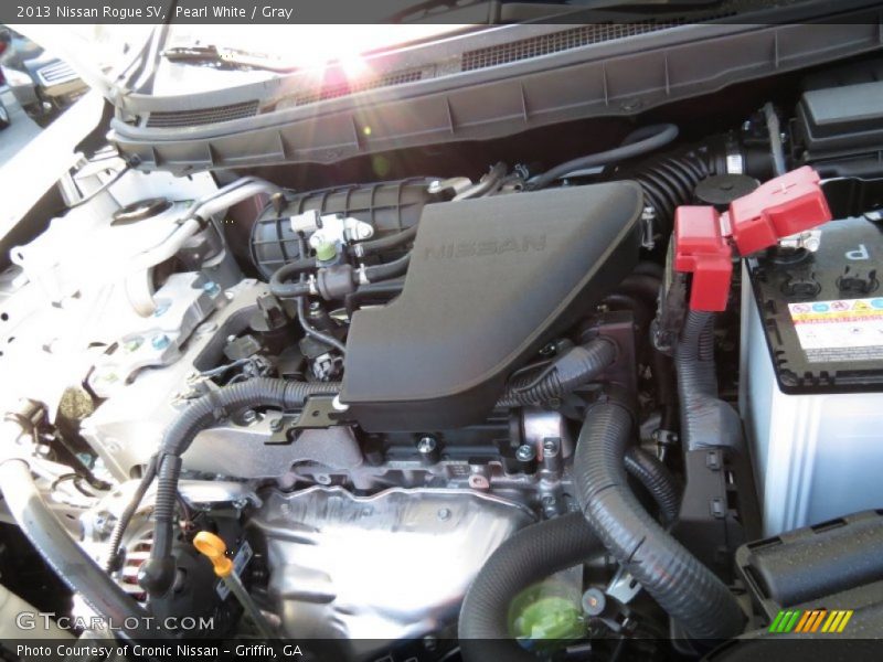Pearl White / Gray 2013 Nissan Rogue SV