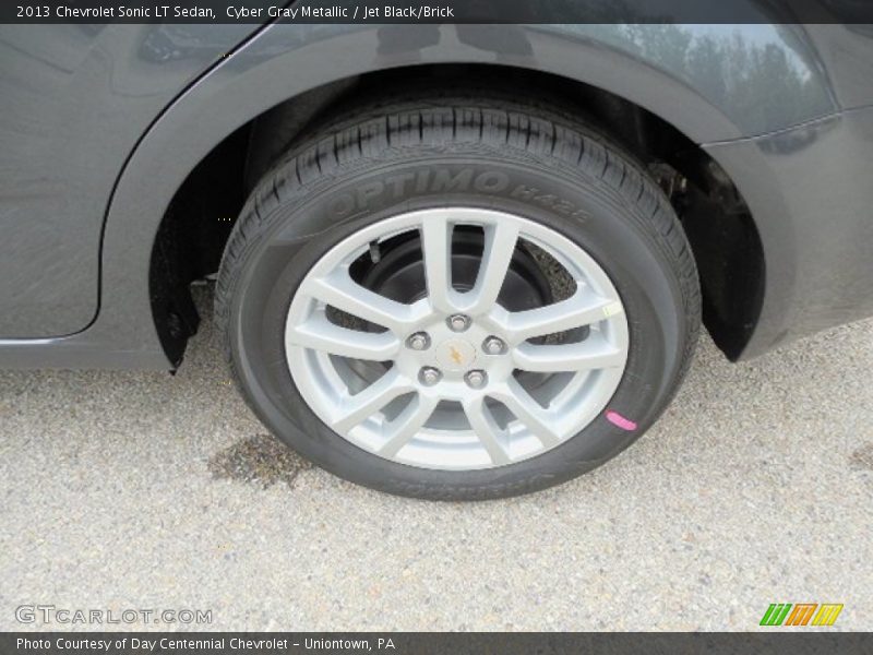 Cyber Gray Metallic / Jet Black/Brick 2013 Chevrolet Sonic LT Sedan