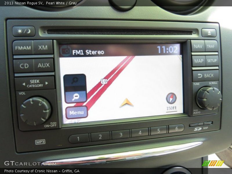 Pearl White / Gray 2013 Nissan Rogue SV