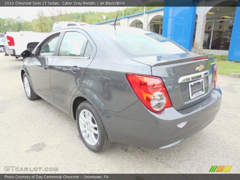 Cyber Gray Metallic / Jet Black/Brick 2013 Chevrolet Sonic LT Sedan