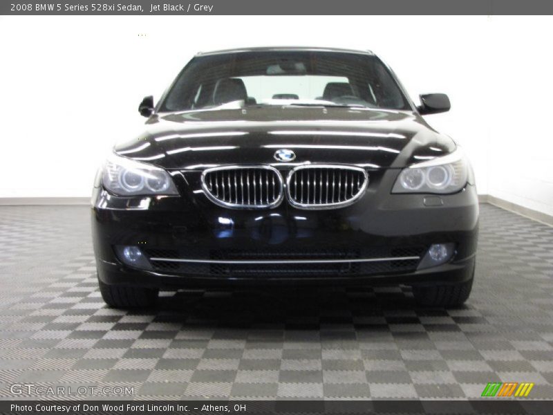 Jet Black / Grey 2008 BMW 5 Series 528xi Sedan