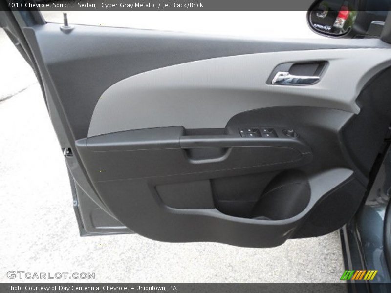 Cyber Gray Metallic / Jet Black/Brick 2013 Chevrolet Sonic LT Sedan