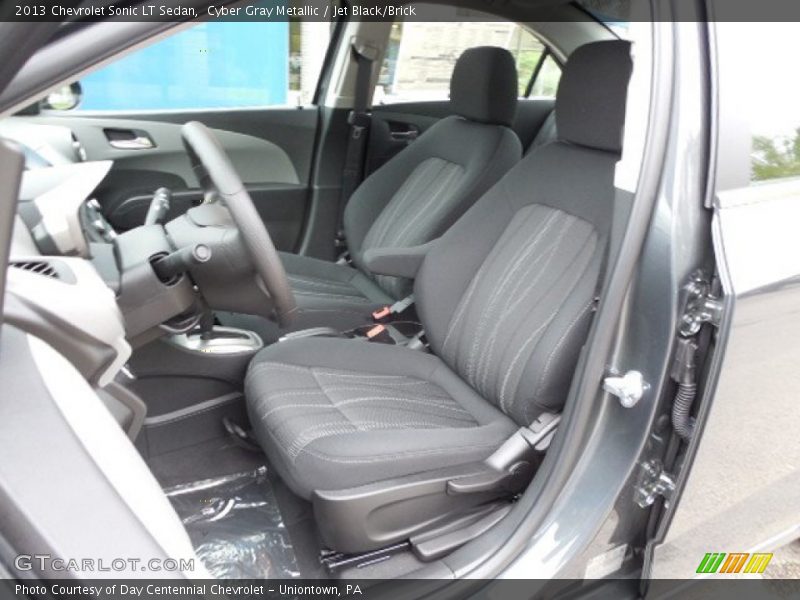 Cyber Gray Metallic / Jet Black/Brick 2013 Chevrolet Sonic LT Sedan