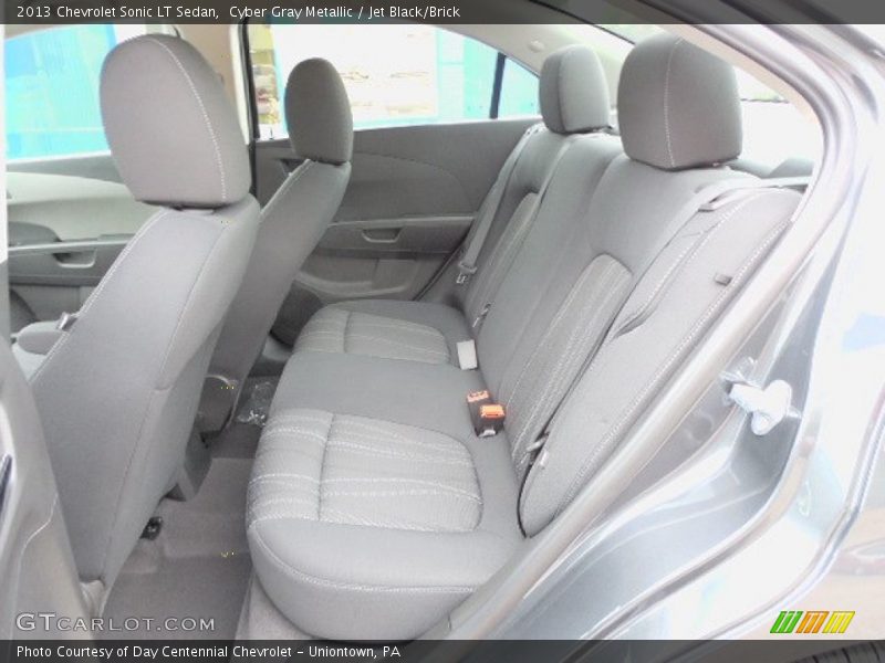 Cyber Gray Metallic / Jet Black/Brick 2013 Chevrolet Sonic LT Sedan