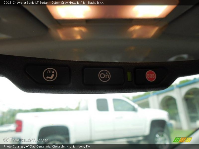 Cyber Gray Metallic / Jet Black/Brick 2013 Chevrolet Sonic LT Sedan