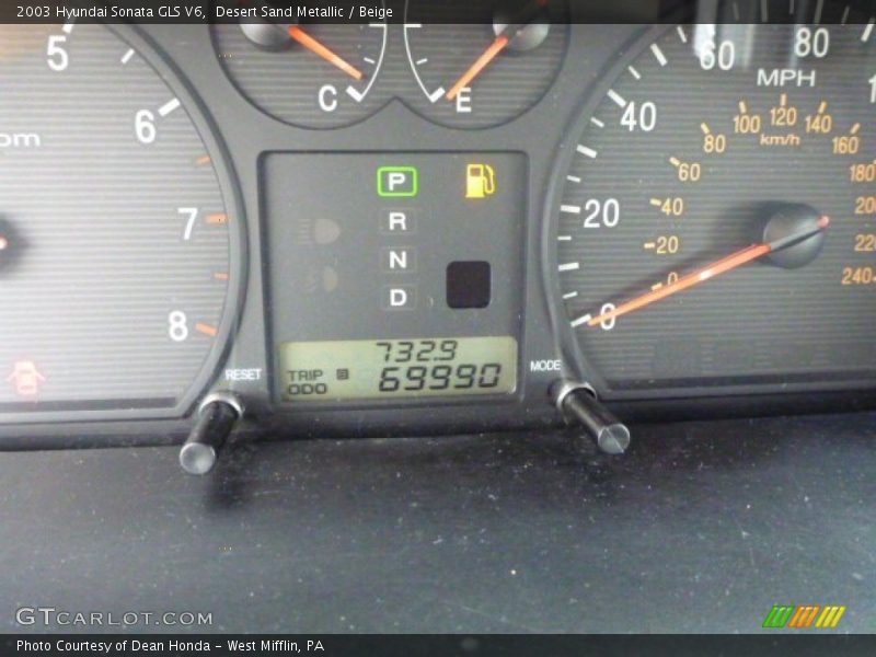 Desert Sand Metallic / Beige 2003 Hyundai Sonata GLS V6