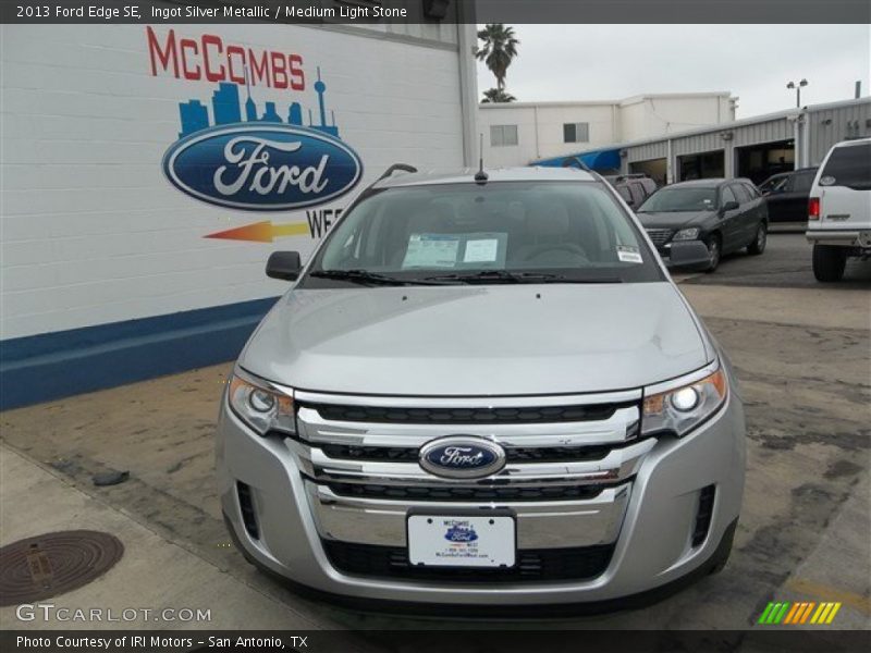 Ingot Silver Metallic / Medium Light Stone 2013 Ford Edge SE