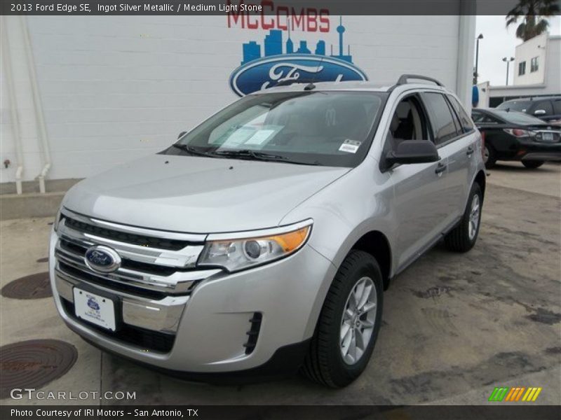Ingot Silver Metallic / Medium Light Stone 2013 Ford Edge SE