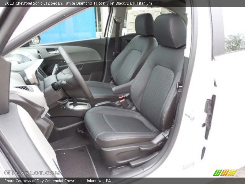  2013 Sonic LTZ Sedan Jet Black/Dark Titanium Interior