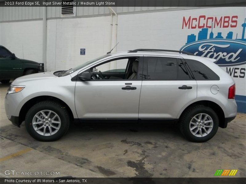 Ingot Silver Metallic / Medium Light Stone 2013 Ford Edge SE
