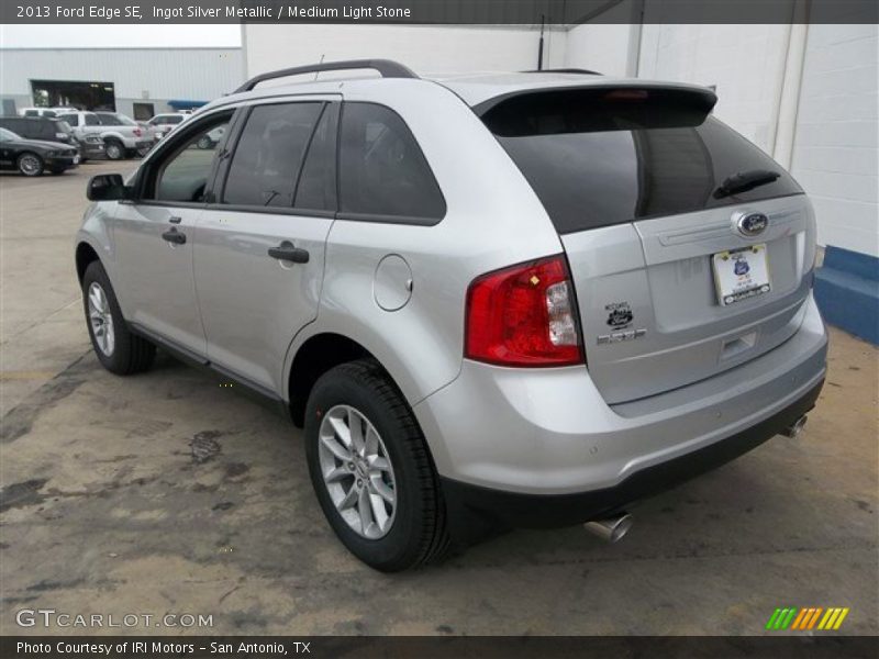 Ingot Silver Metallic / Medium Light Stone 2013 Ford Edge SE