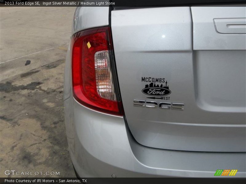 Ingot Silver Metallic / Medium Light Stone 2013 Ford Edge SE