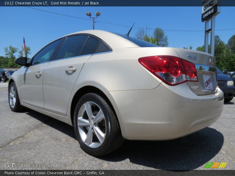 Gold Mist Metallic / Jet Black 2012 Chevrolet Cruze LT