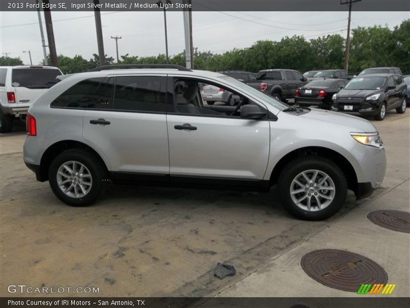 Ingot Silver Metallic / Medium Light Stone 2013 Ford Edge SE