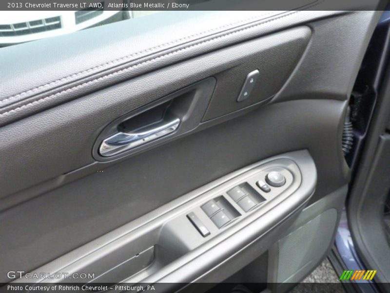 Atlantis Blue Metallic / Ebony 2013 Chevrolet Traverse LT AWD