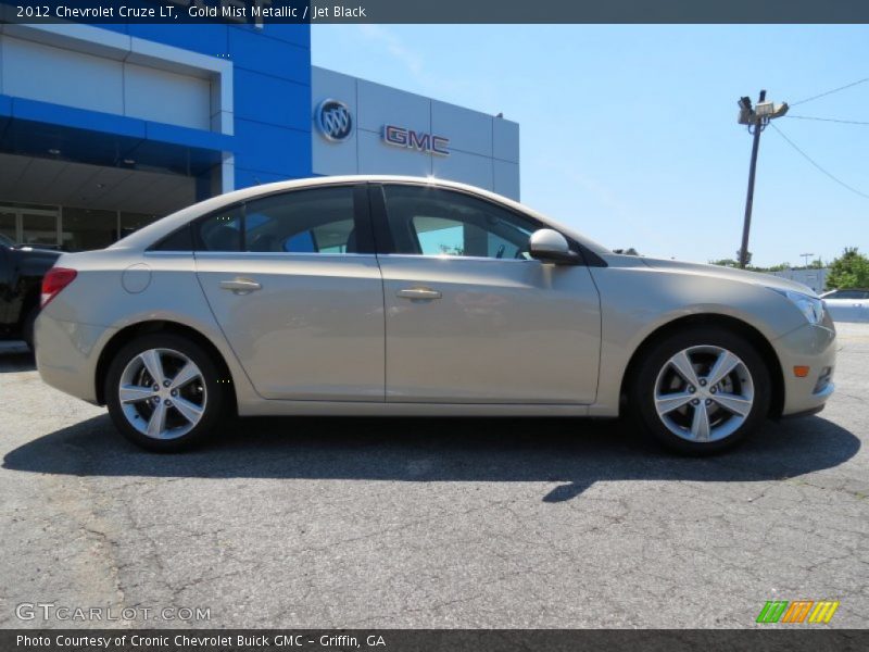 Gold Mist Metallic / Jet Black 2012 Chevrolet Cruze LT