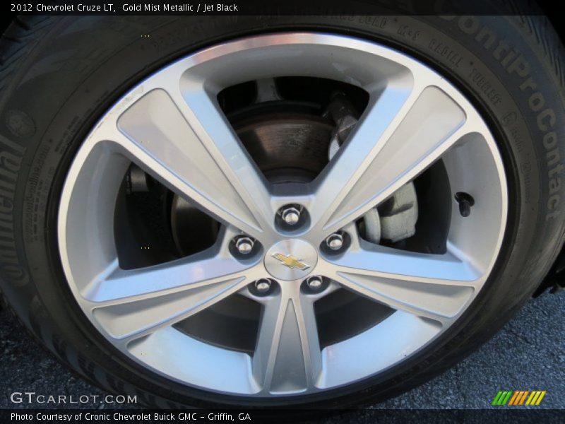 Gold Mist Metallic / Jet Black 2012 Chevrolet Cruze LT