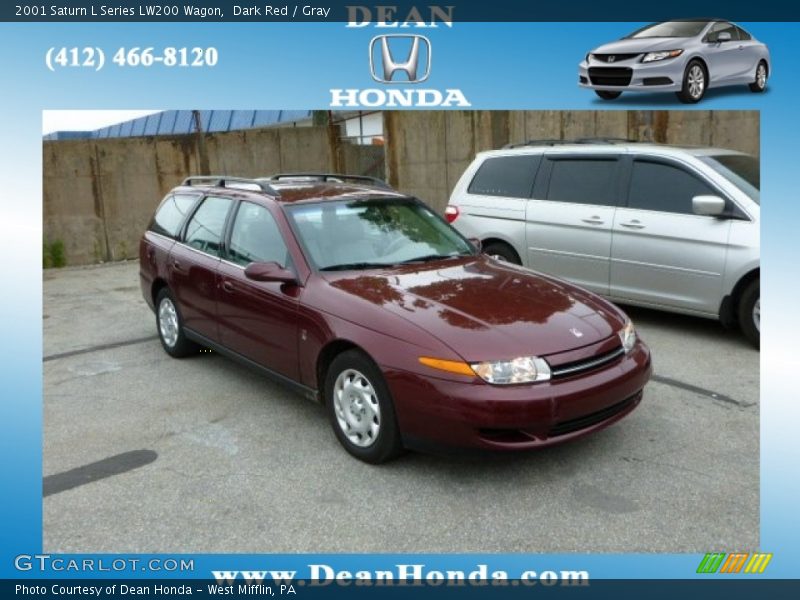 Dark Red / Gray 2001 Saturn L Series LW200 Wagon