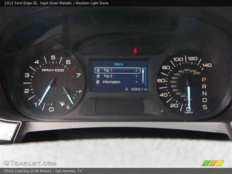 Ingot Silver Metallic / Medium Light Stone 2013 Ford Edge SE
