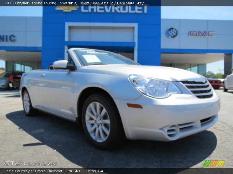 Bright Silver Metallic / Dark Slate Gray 2010 Chrysler Sebring Touring Convertible