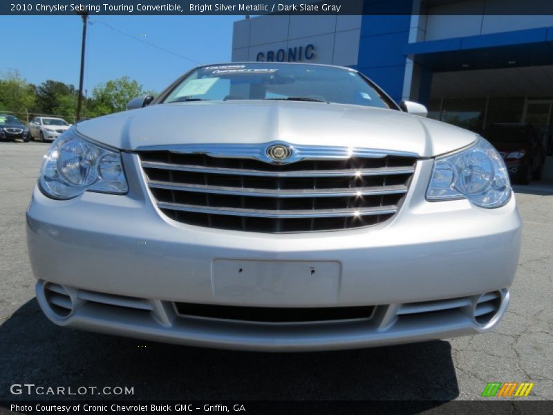Bright Silver Metallic / Dark Slate Gray 2010 Chrysler Sebring Touring Convertible