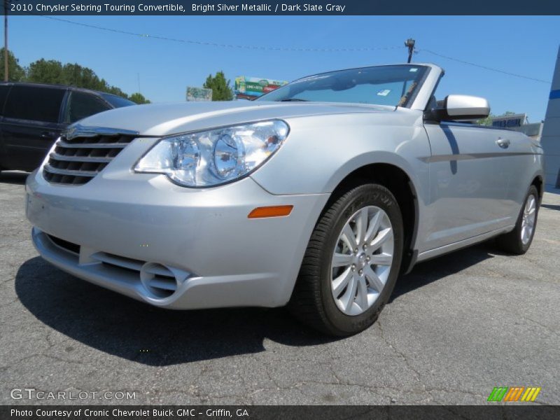 Bright Silver Metallic / Dark Slate Gray 2010 Chrysler Sebring Touring Convertible