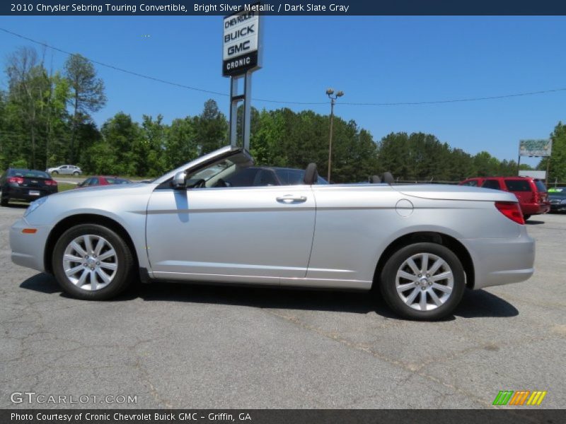 Bright Silver Metallic / Dark Slate Gray 2010 Chrysler Sebring Touring Convertible