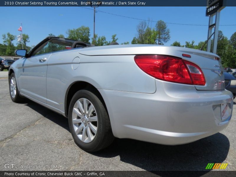 Bright Silver Metallic / Dark Slate Gray 2010 Chrysler Sebring Touring Convertible