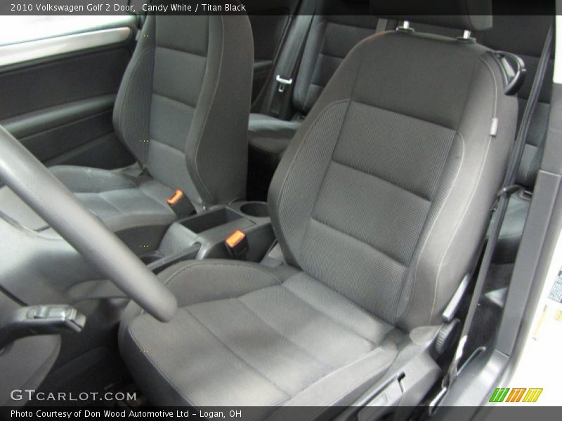 Front Seat of 2010 Golf 2 Door