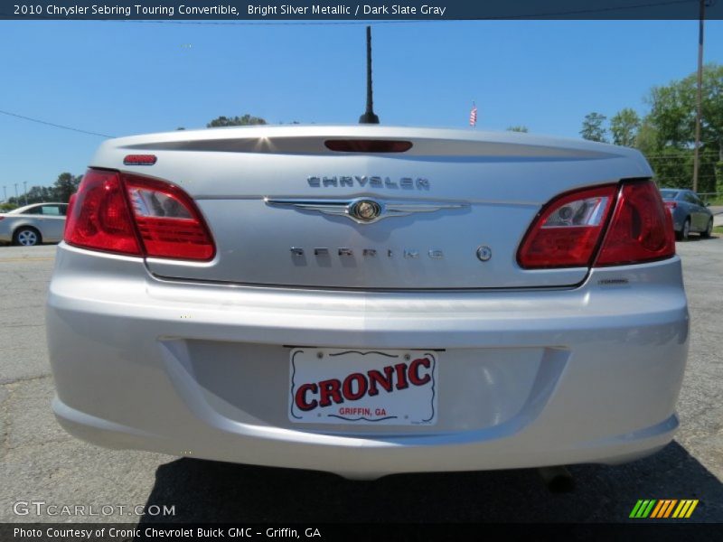 Bright Silver Metallic / Dark Slate Gray 2010 Chrysler Sebring Touring Convertible