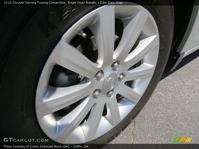 Bright Silver Metallic / Dark Slate Gray 2010 Chrysler Sebring Touring Convertible