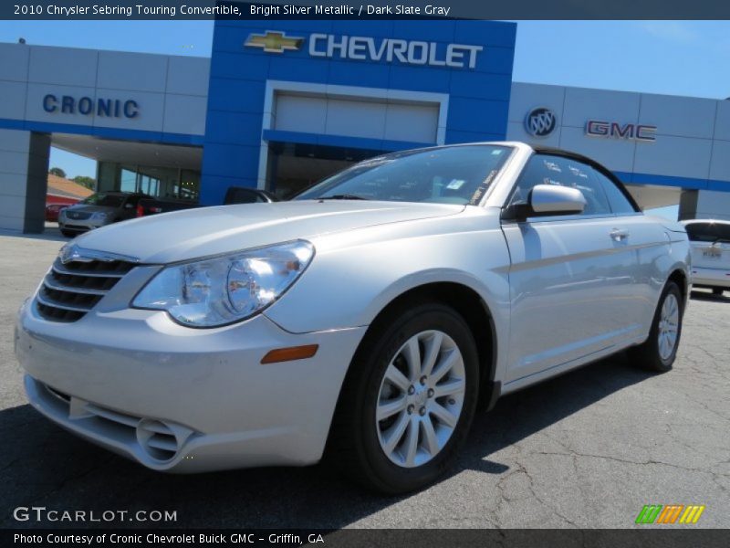 Bright Silver Metallic / Dark Slate Gray 2010 Chrysler Sebring Touring Convertible