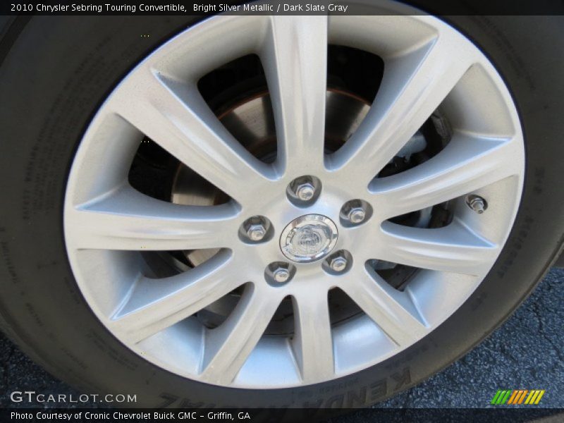 Bright Silver Metallic / Dark Slate Gray 2010 Chrysler Sebring Touring Convertible