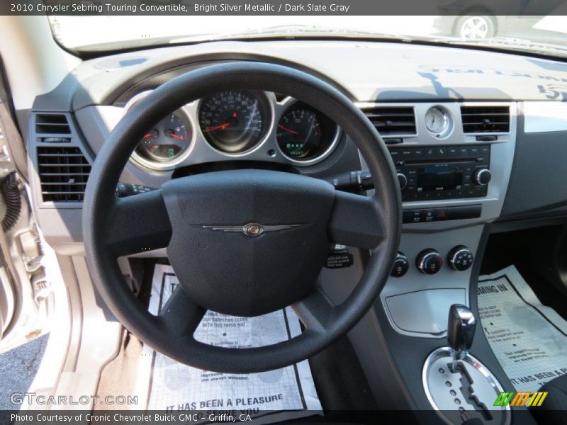 Bright Silver Metallic / Dark Slate Gray 2010 Chrysler Sebring Touring Convertible