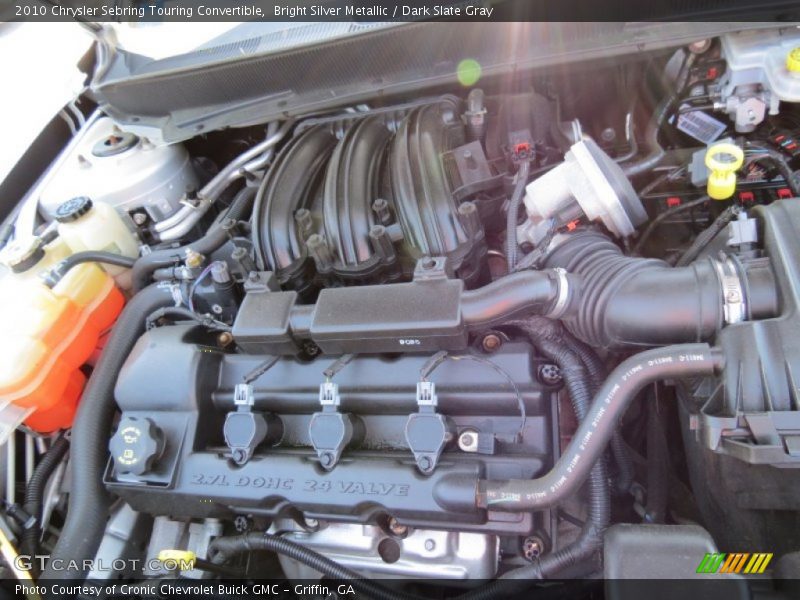 Bright Silver Metallic / Dark Slate Gray 2010 Chrysler Sebring Touring Convertible