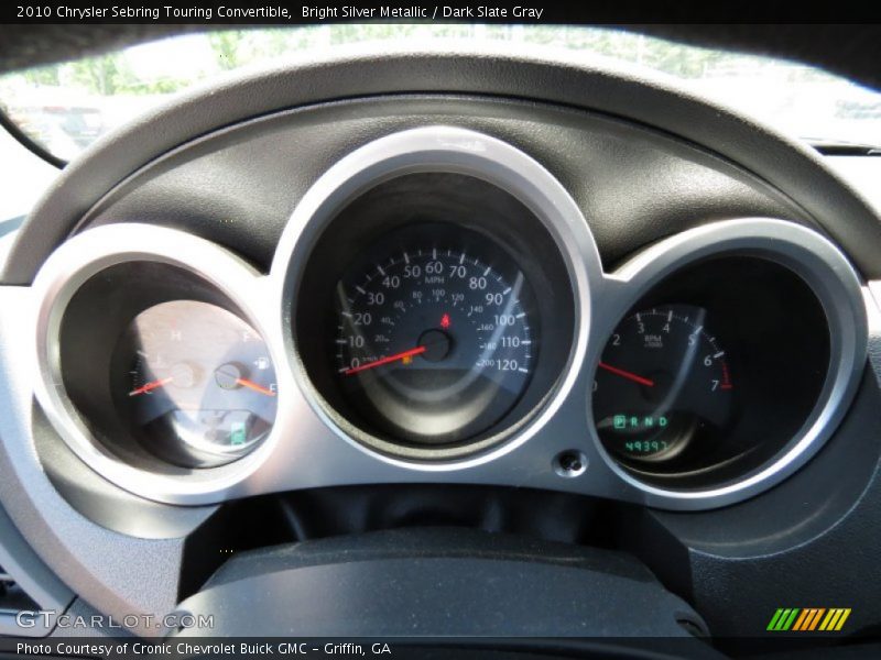 Bright Silver Metallic / Dark Slate Gray 2010 Chrysler Sebring Touring Convertible