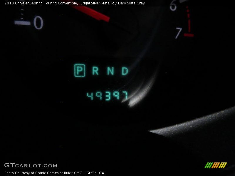 Bright Silver Metallic / Dark Slate Gray 2010 Chrysler Sebring Touring Convertible