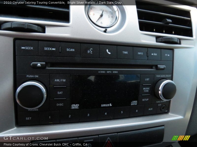 Bright Silver Metallic / Dark Slate Gray 2010 Chrysler Sebring Touring Convertible