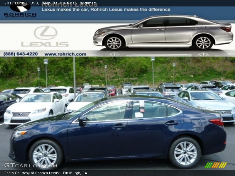 Deep Sea Blue Mica / Parchment 2013 Lexus ES 350