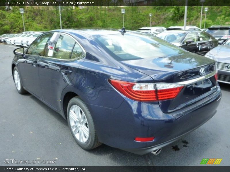 Deep Sea Blue Mica / Parchment 2013 Lexus ES 350