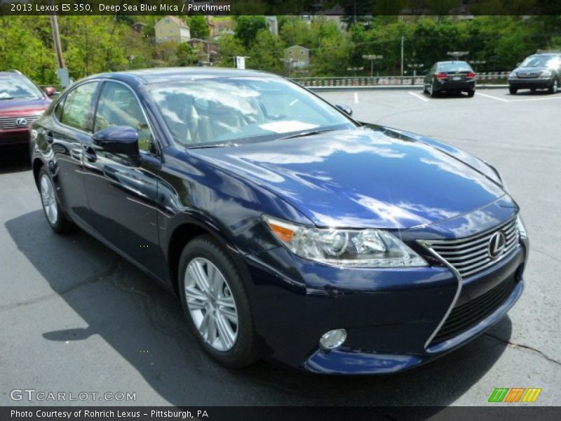 Deep Sea Blue Mica / Parchment 2013 Lexus ES 350