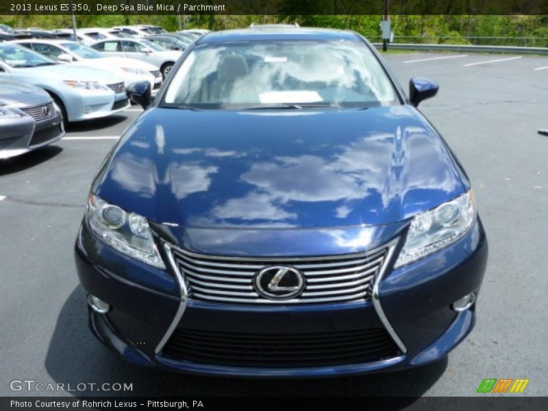 Deep Sea Blue Mica / Parchment 2013 Lexus ES 350