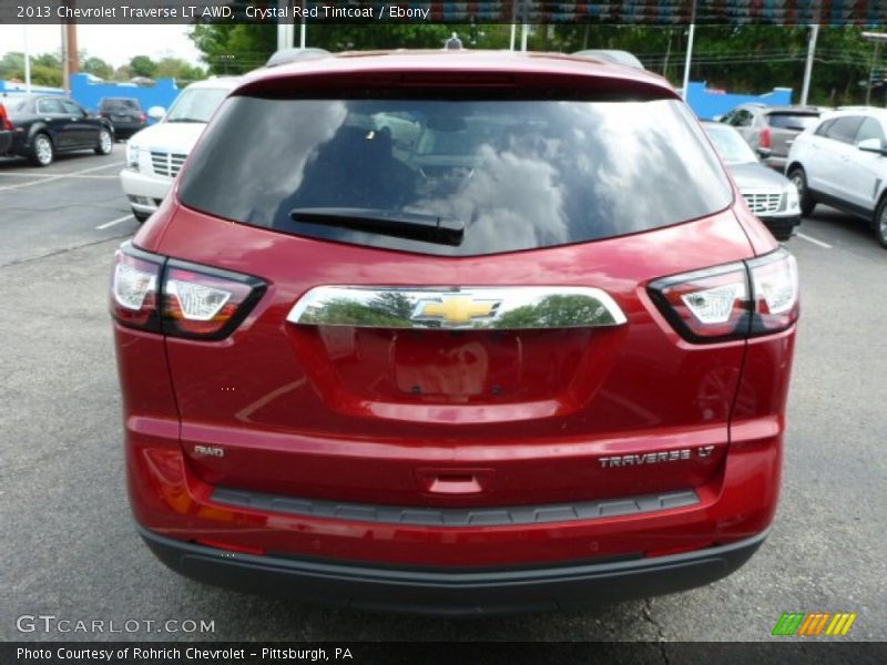 Crystal Red Tintcoat / Ebony 2013 Chevrolet Traverse LT AWD