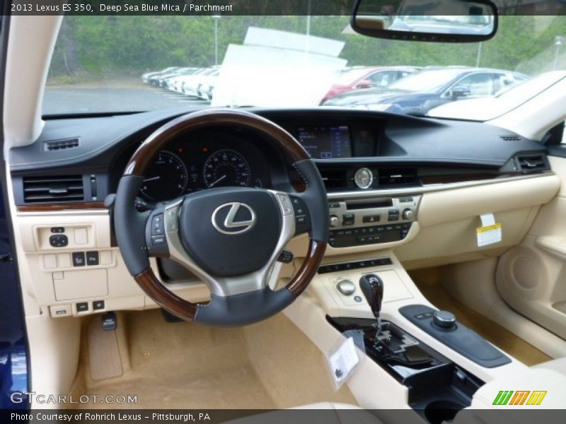 Deep Sea Blue Mica / Parchment 2013 Lexus ES 350