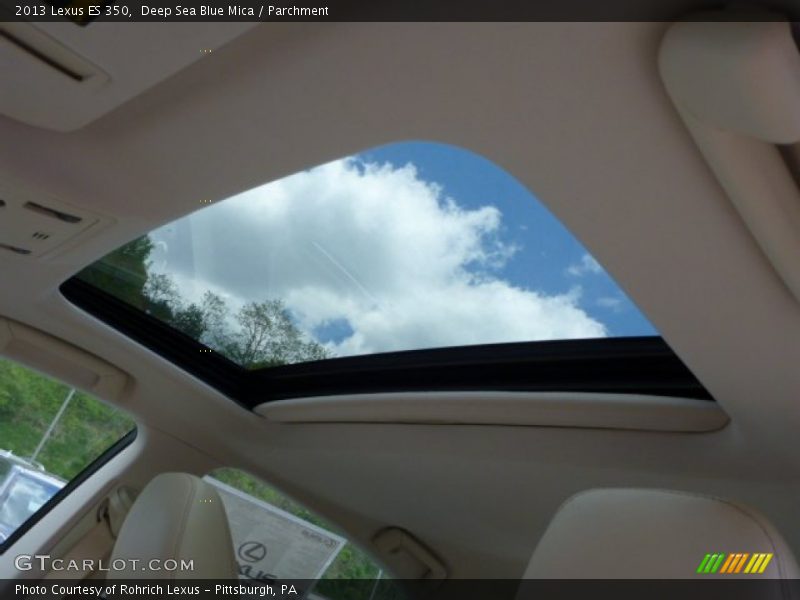 Deep Sea Blue Mica / Parchment 2013 Lexus ES 350