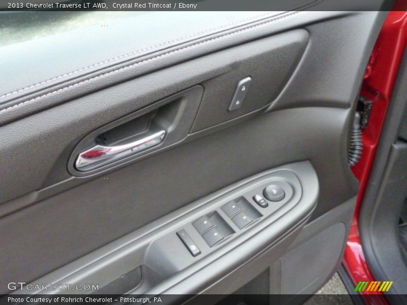 Crystal Red Tintcoat / Ebony 2013 Chevrolet Traverse LT AWD